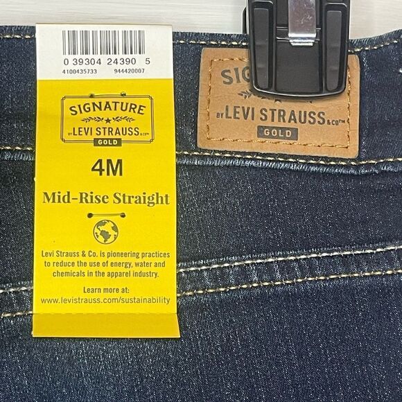 NWTs Signature Levi Strauss Mid-Rise Straight Leg - Picture 7 of 13